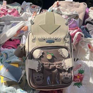 Cute Cream and Brown Crossbody Bag with Yeti Character